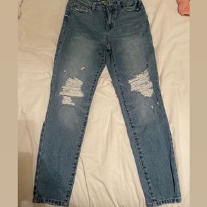 Fashion Nova ripped jeans.